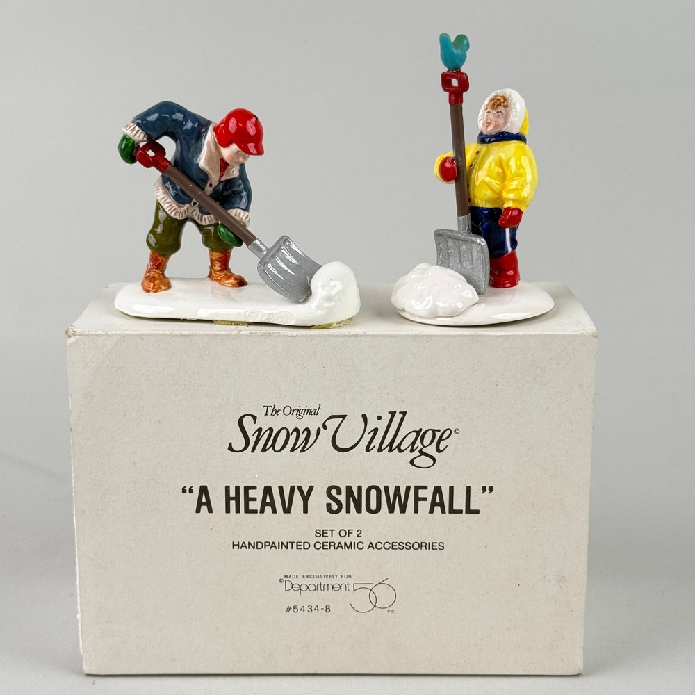 Department 56 Snow Village‎ "A Heavy Snowfall" boxed NOS